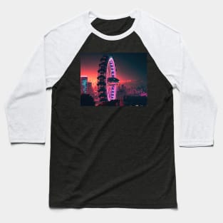 London Eye London Cyberpunk Baseball T-Shirt